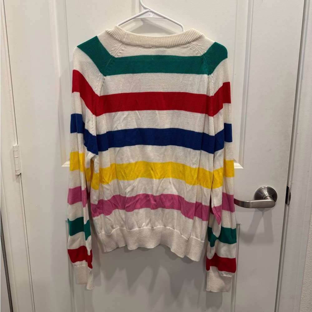NWT Disney 100 Mickey Mouse Striped Women’s Cardigan - Picture 8 of 9